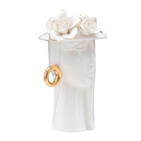 Vaso Elegante Porcellana cm 15X13,3X23,5 - WOMAN ELEGANT