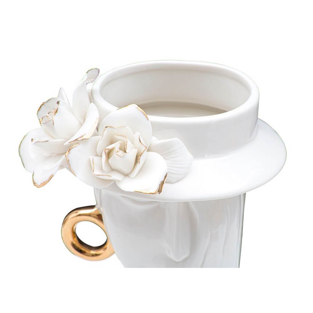 Vaso Elegante Porcellana cm 15X13,3X23,5 - WOMAN ELEGANT