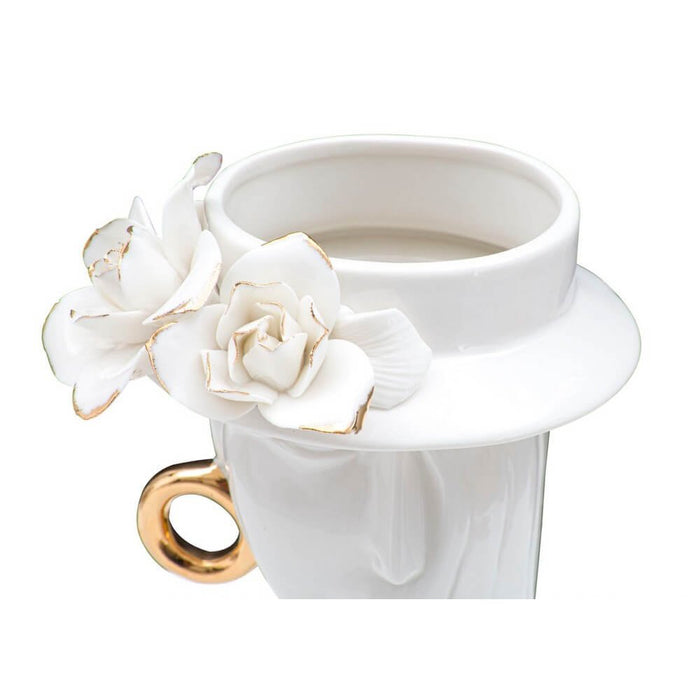 Vaso Elegante Porcellana cm 15X13,3X23,5 - WOMAN ELEGANT