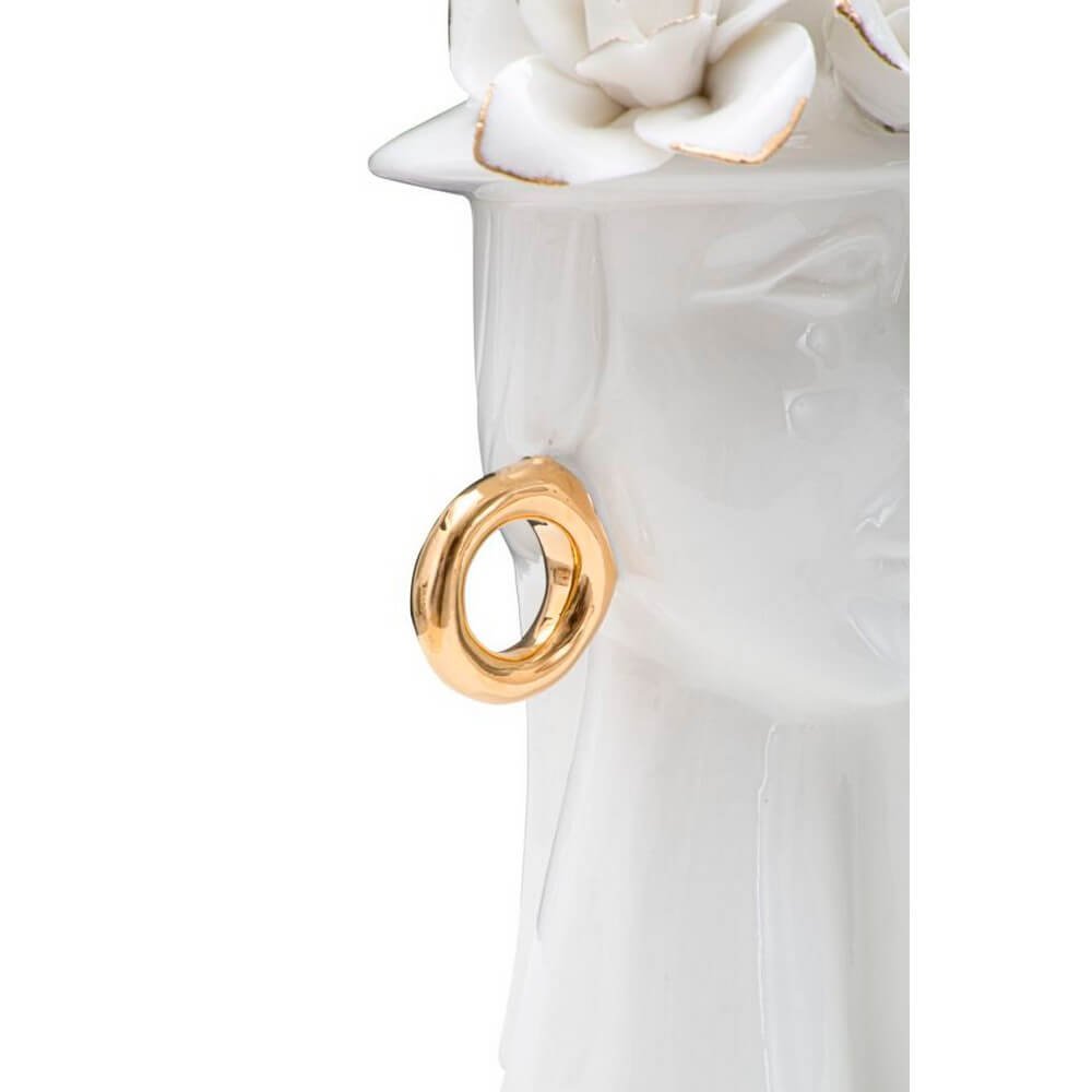 Vaso Elegante Porcellana cm 15X13,3X23,5 - WOMAN ELEGANT