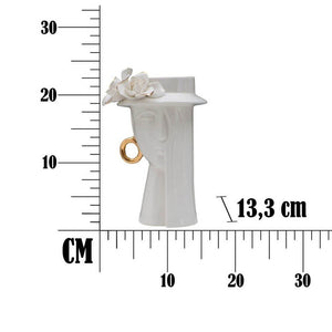 Vaso Elegante Porcellana cm 15X13,3X23,5 - WOMAN ELEGANT
