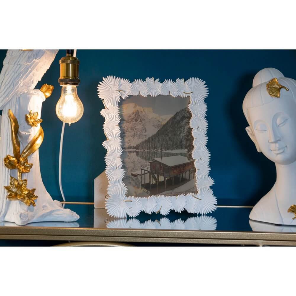 Cornice Foglia Grande cm 28,5X1,7X33 (Interno 20X25) - PALM LEAF