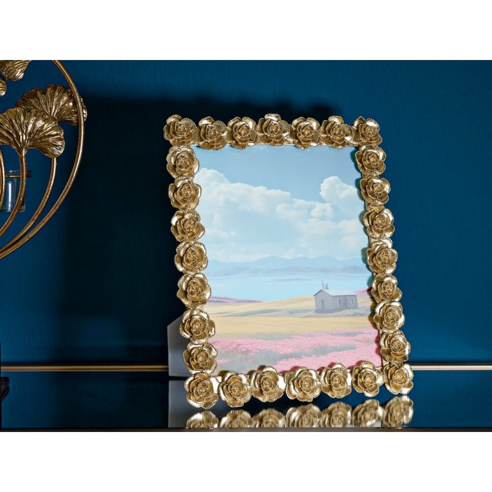 Cornice Rose Decorativa Grande cm 25,5X2,5X31 (Interno 20X25) - ROSSEN