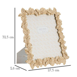 Cornice Farfalle Oro Grande cm 27,5X2,6X32,5 (Interno 20X25) - FARFALLE GOLD