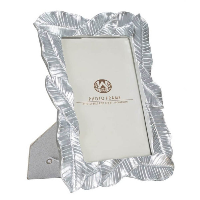 Cornice Argento Foglia cm 23X2,5X27,5 (Interno 15X20) - LEFY SILVER