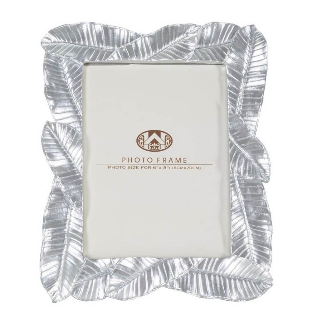 Cornice Argento Foglia cm 23X2,5X27,5 (Interno 15X20) - LEFY SILVER