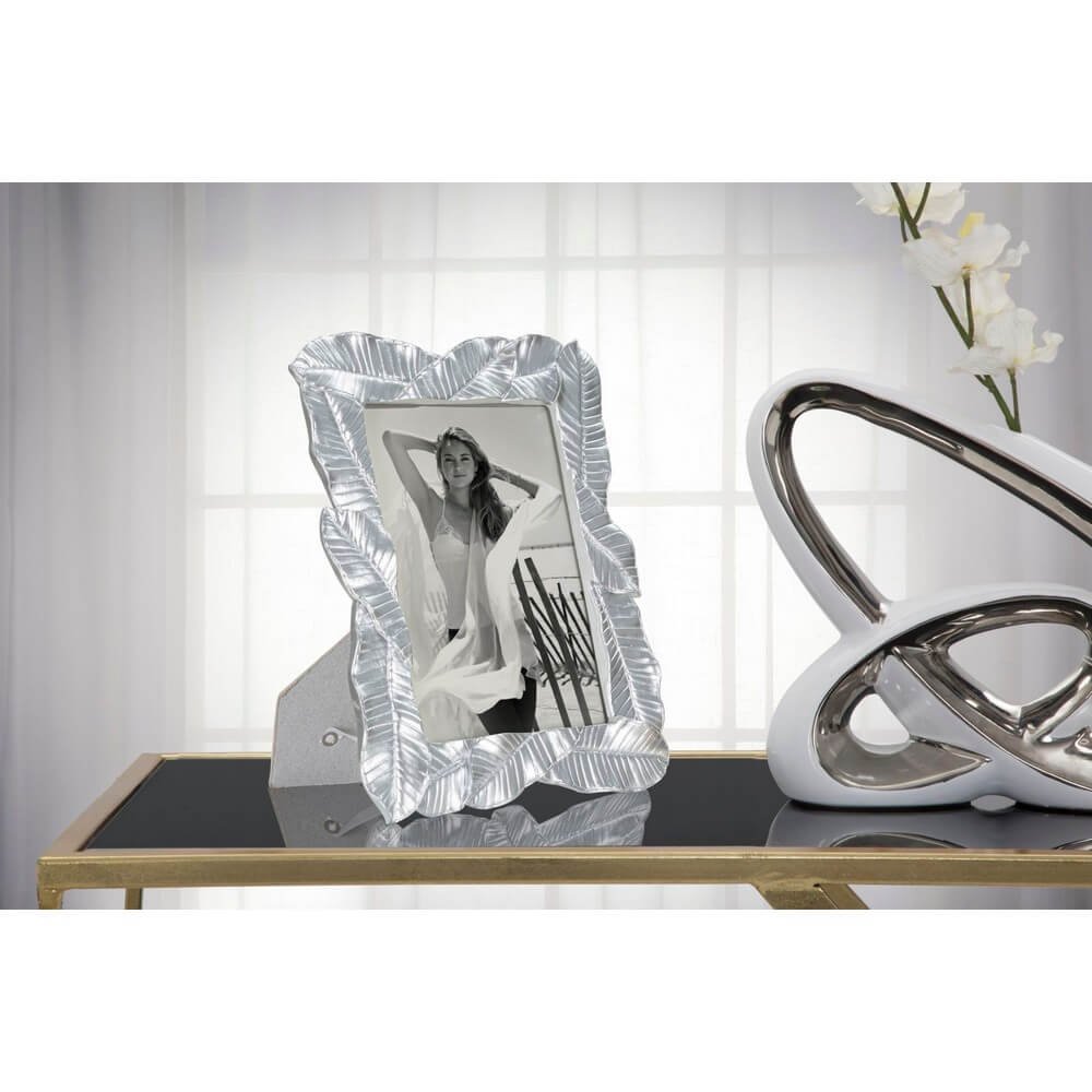 Cornice Argento Foglia cm 23X2,5X27,5 (Interno 15X20) - LEFY SILVER