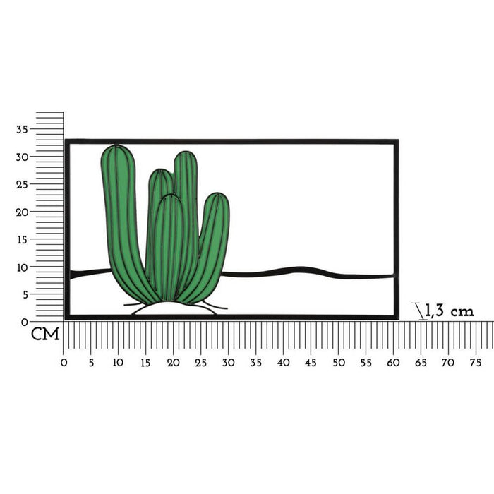 Decorazione Parete Cactus cm 60X1,3X34 - CACTUS