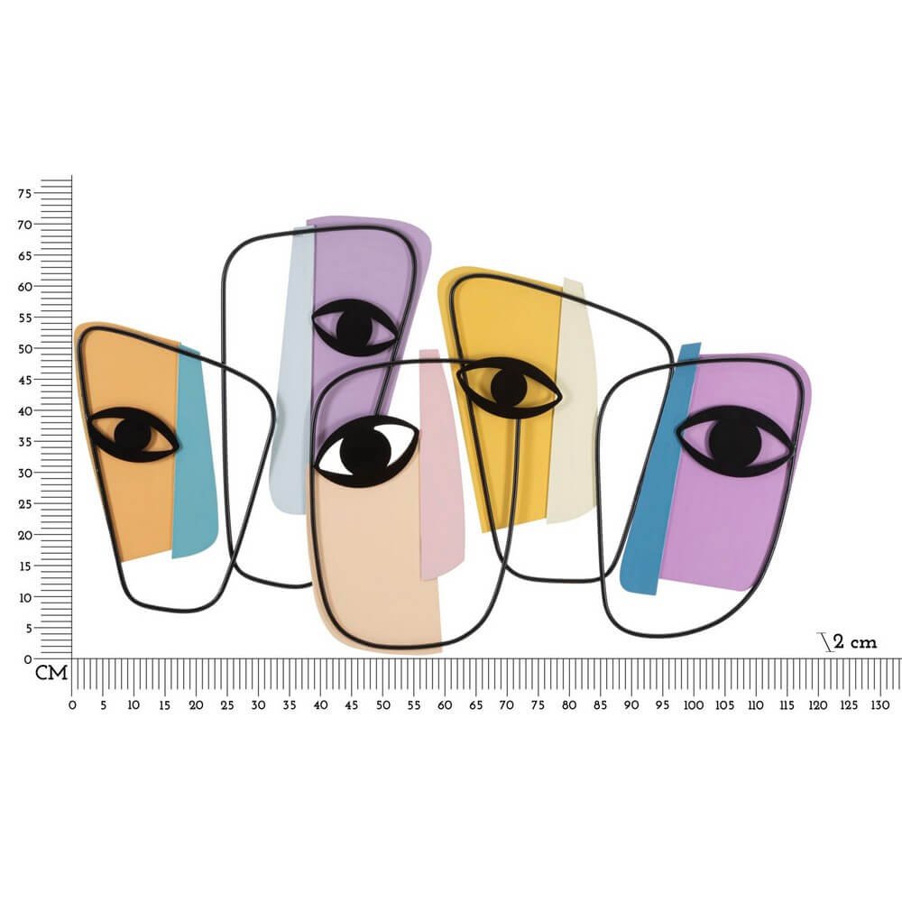 Decorazione Parete Occhi cm 120X2X72 - EYES