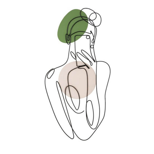 Decorazione Parete Donna Colorata cm 40X1,3X80 - LADYOLOR