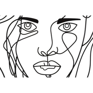 Decorazione Parete Viso cm 57,5X1,3X80 - FACE