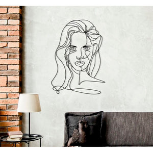 Decorazione Parete Viso cm 57,5X1,3X80 - FACE