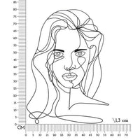 Decorazione Parete Viso cm 57,5X1,3X80 - FACE