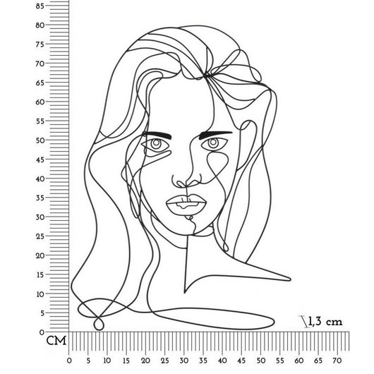 Decorazione Parete Viso cm 57,5X1,3X80 - FACE