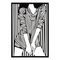 Decorazione Parete Elegante cm 40X1,3X60 - FASHIONABLE