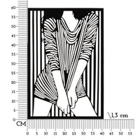 Decorazione Parete Elegante cm 40X1,3X60 - FASHIONABLE