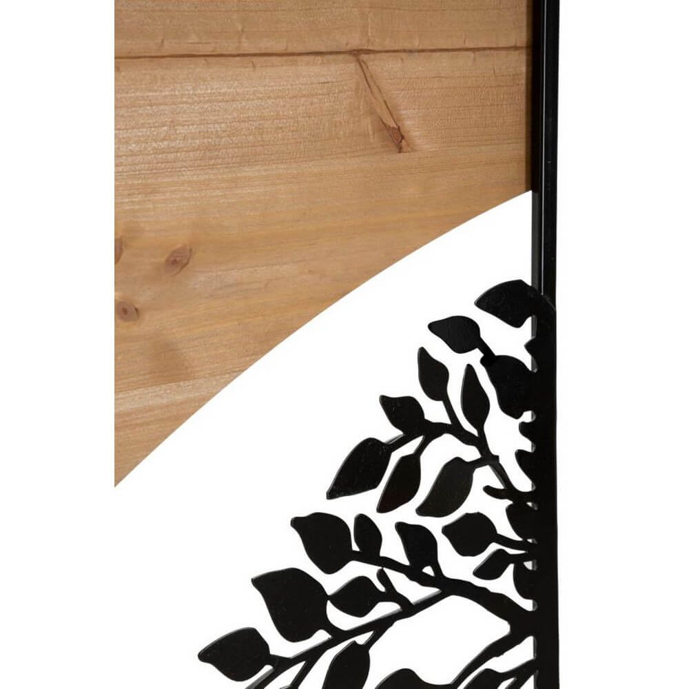 Decorazione Parete Arco Ferro e Legno Set 3 Pezzi cm 105X2X70 (35X2X70) - ARC