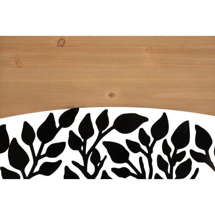 Decorazione Parete Arco Ferro e Legno Set 3 Pezzi cm 105X2X70 (35X2X70) - ARC