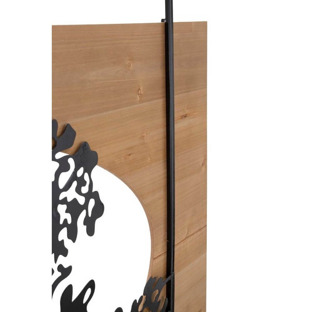 Decorazione Parete Albero Ferro e Legno Set 3 Pezzi cm 176X2X90 - TREE
