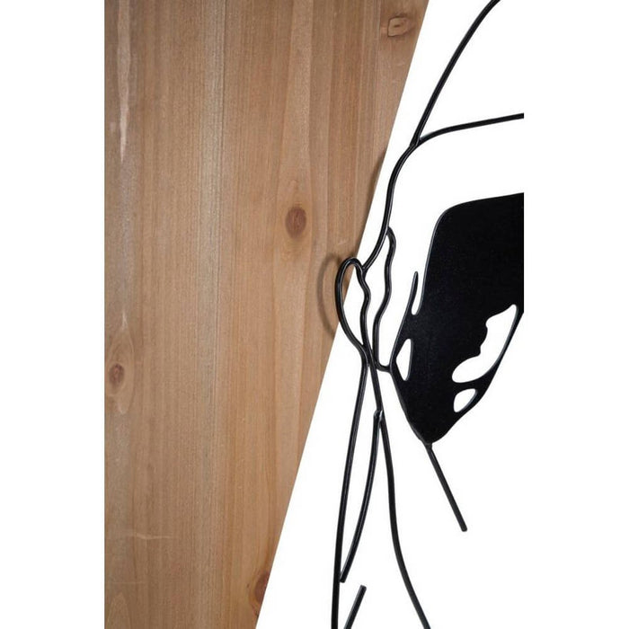 Decorazione Parete Ferro e Legno cm 50X2X90 - STRIP