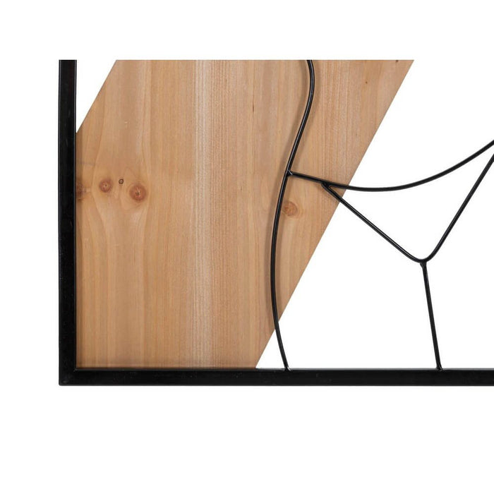 Decorazione Parete Ferro e Legno Strisce cm 50X2X90 - STRIP