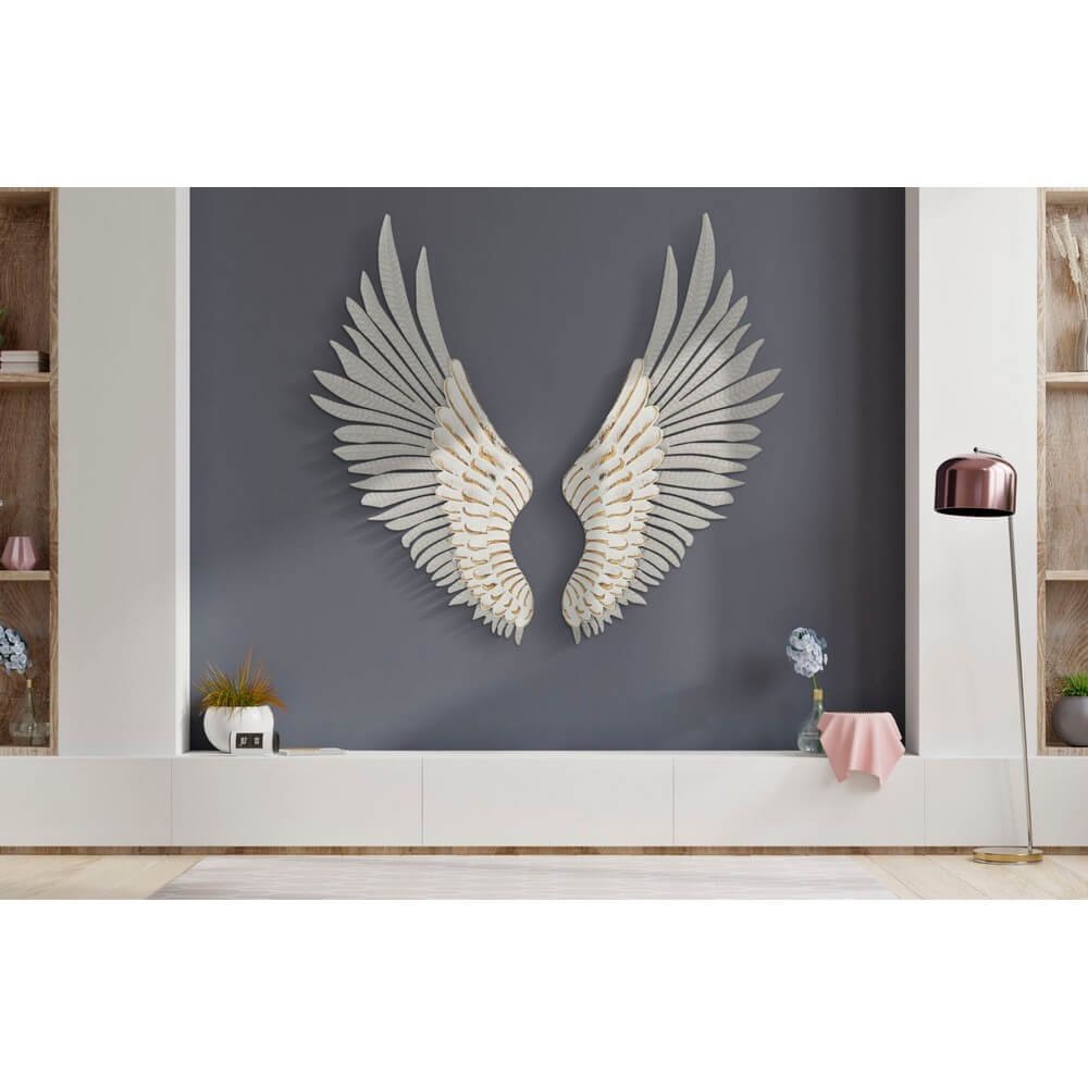 Decorazione Parete Ali Naturali Coppia cm 43,8X2,5X104 - ALI NATURAL