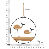 Decorazione Parete Muro Balene cm 56X2X60 - BALENE