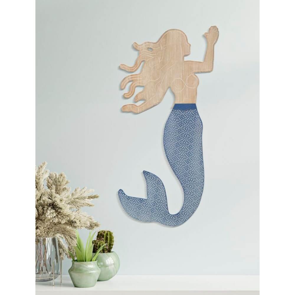 Decorazione Parete Muro Sirena cm 30,5X2X60 - SIRENA