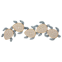 Decorazione Parete Muro Tartarughe cm 111,5X6,3X43 - TARTARUGHE