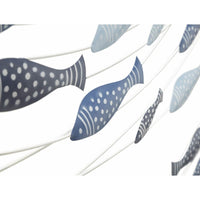 Decorazione Parete Muro Pesci cm 96,5X1,5X61 - PESCI