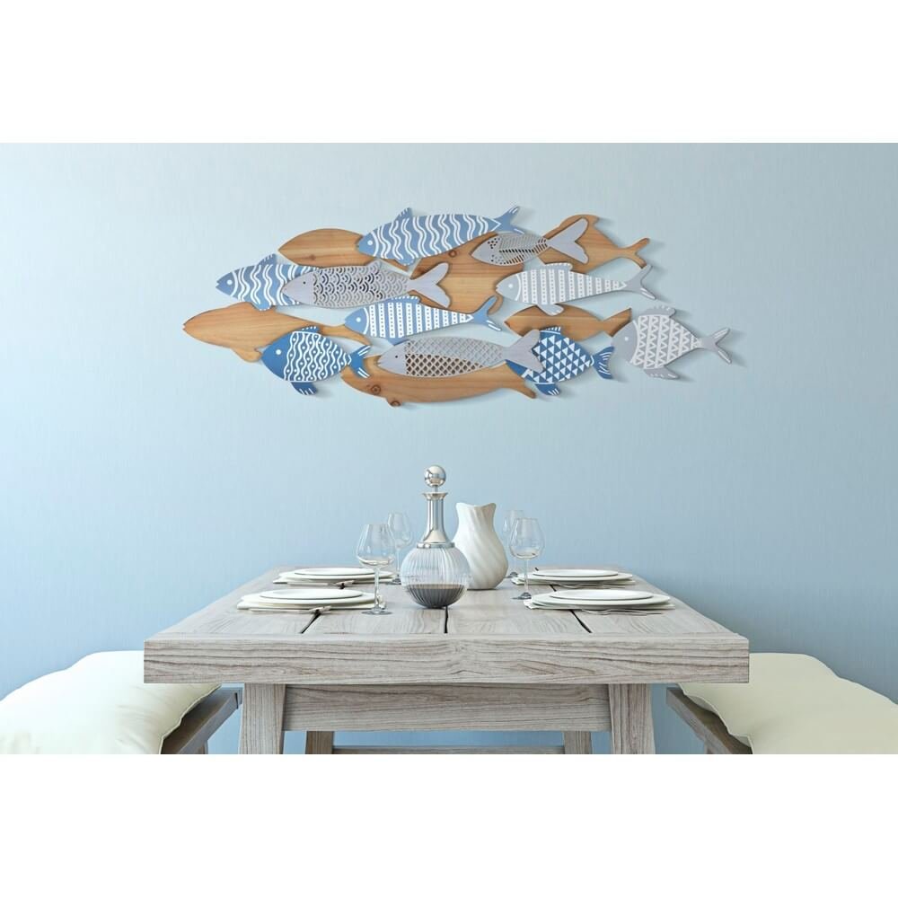 Decorazione Parete Muro Mare cm 91X3X33,5 - FISH SEA