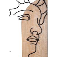 Decorazione Parete Muro Art Deco cm 55X2X80 - DAVID