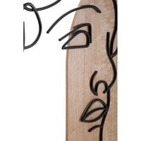 Decorazione Parete Muro Art Deco cm 55X2X80 - DAVID