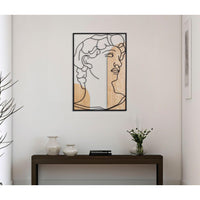 Decorazione Parete Muro Art Deco cm 55X2X80 - DAVID