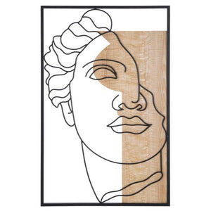 Decorazione Parete Muro Art Deco cm 50X2X80 - DAVID