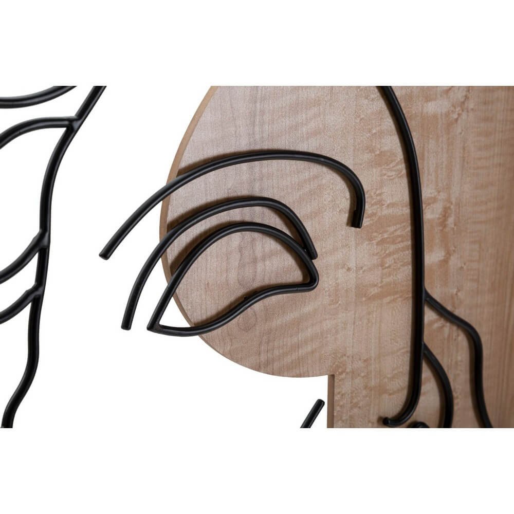 Decorazione Parete Muro Art Deco cm 50X2X80 - DAVID