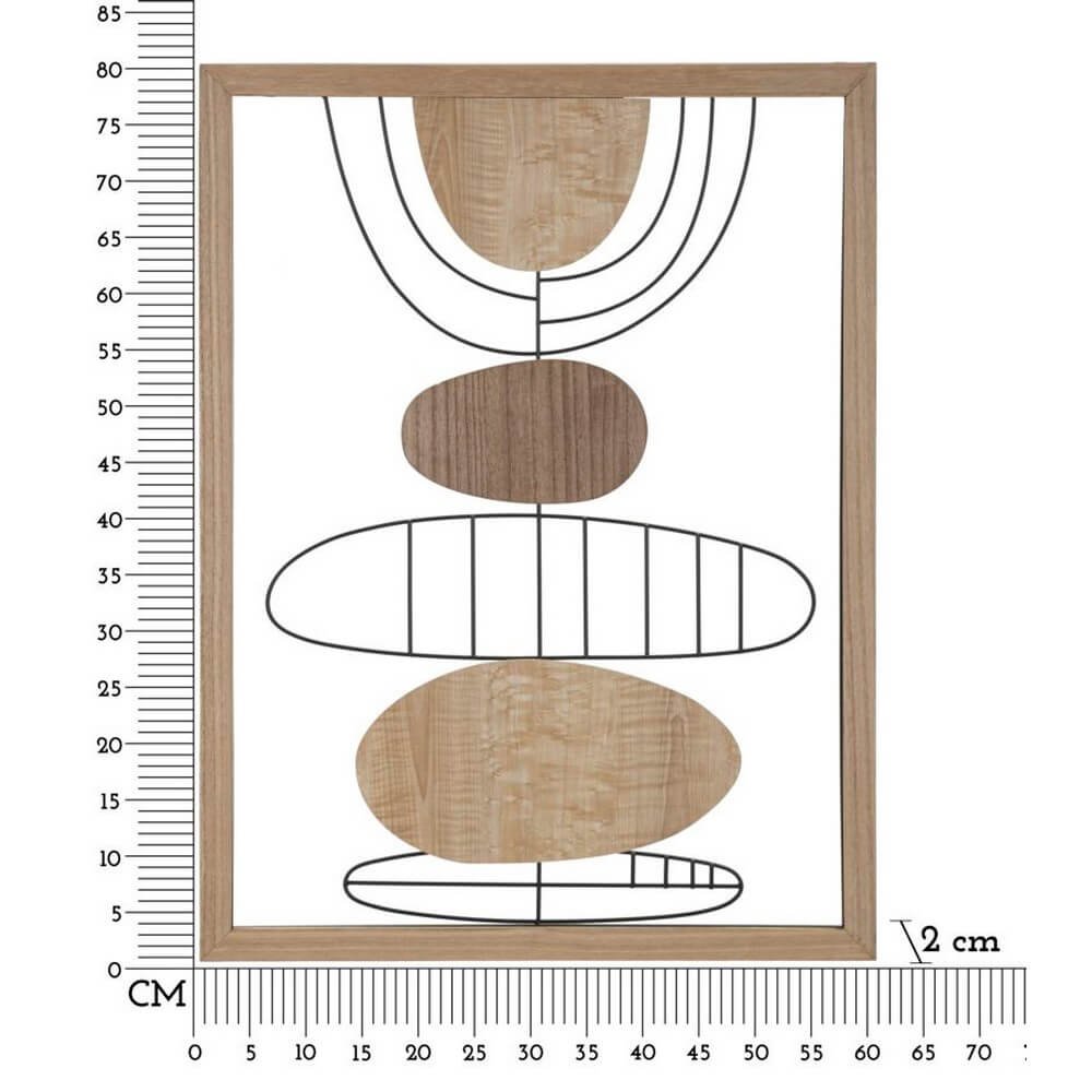 Decorazione Parete Muro Geometrico cm 60X2X80 - ASTROY