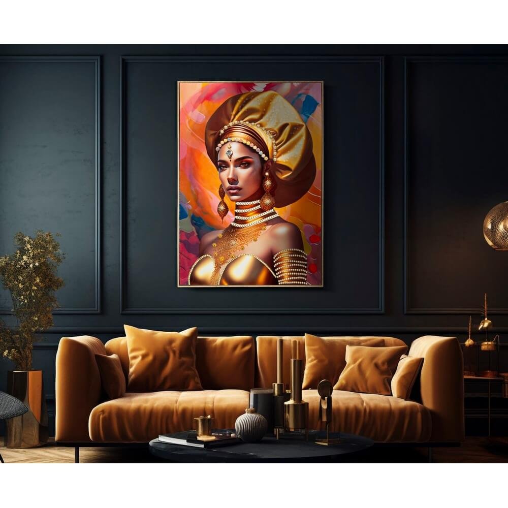 Dipinto su Tela con Cornice Modern cm 72X4,5X102 - SAMIRA