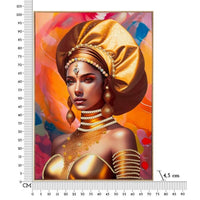 Dipinto su Tela con Cornice Modern cm 72X4,5X102 - SAMIRA