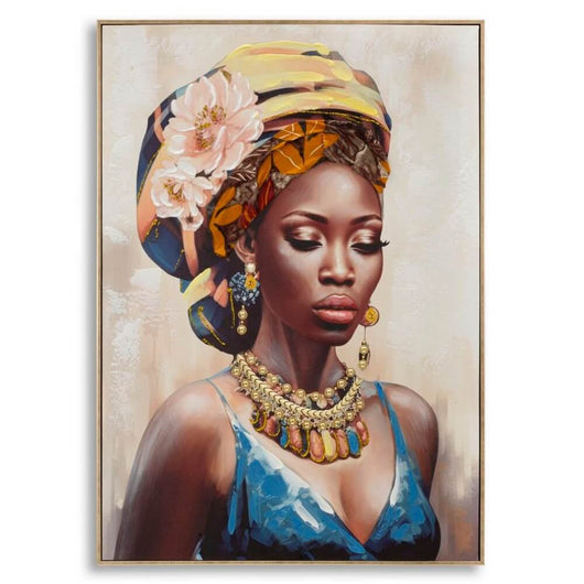 Dipinto su Tela con Cornice Design cm 72X4,5X102 - AYDA