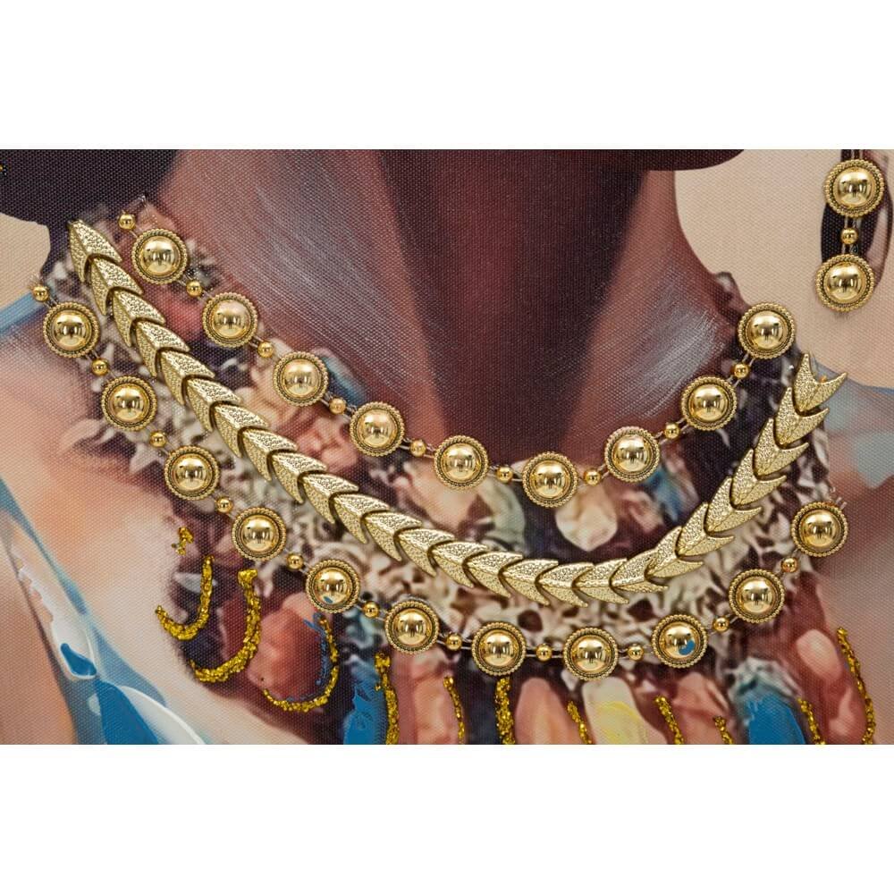 Dipinto su Tela con Cornice Design cm 72X4,5X102 - AYDA