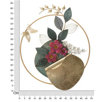 Decorazione Parete Ferro Giardino cm 67X8X74 - GARD