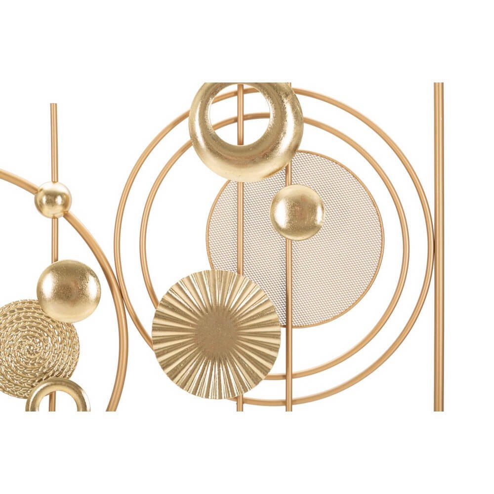 Decorazione Parete Ferro Dorato cm 49,5X3,8X80 - GOLDY