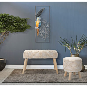 Decorazione Parete Ferro Pappagallo cm 28,6X2,5X74,3 - PARROT