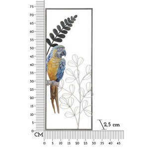 Decorazione Parete Ferro Pappagallo cm 28,6X2,5X74,3 - PARROT