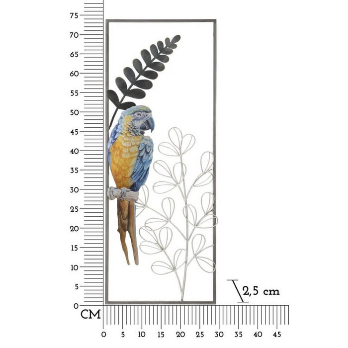 Decorazione Parete Ferro Pappagallo cm 28,6X2,5X74,3 - PARROT