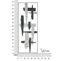 Decorazione Parete Ferro Nuova Arte cm 28,6X2,5X74,3 - NEWRT