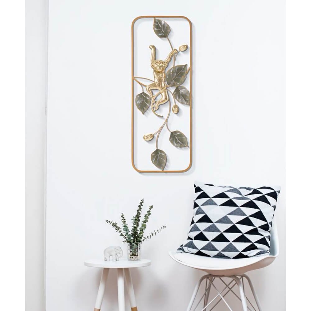 Decorazione Parete Ferro Scimmia cm 28,6X3,8X74,3 - MONKEY