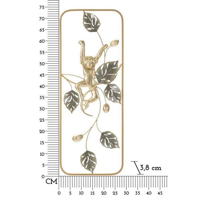 Decorazione Parete Ferro Scimmia cm 28,6X3,8X74,3 - MONKEY