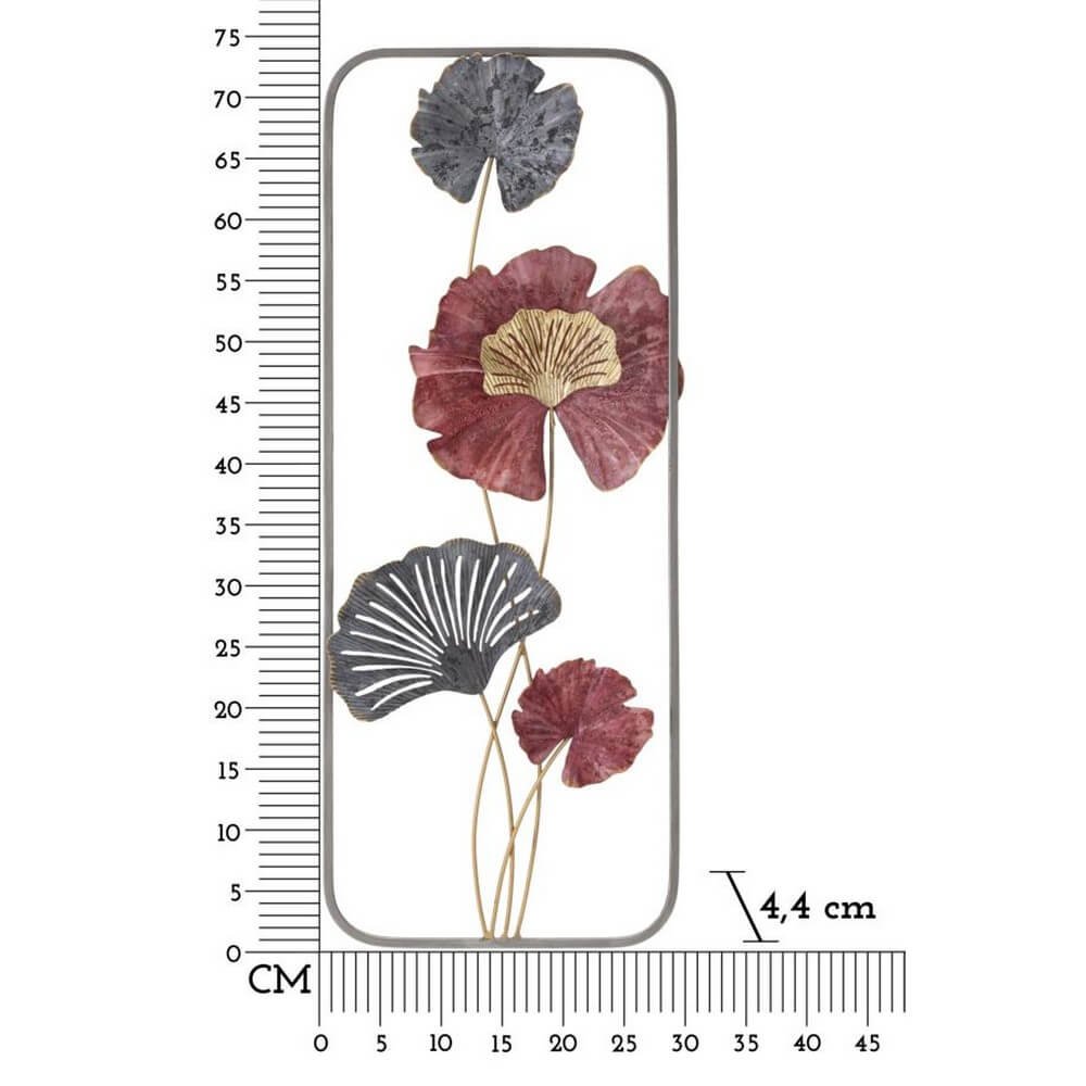 Decorazione Parete Ferro Design cm 28,6X4,4X74,3 - LOBO